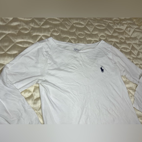 Polo Ralph Lauren 100% Cotton 3/4 Sleeves Tee Shirt Blouse Women’s Size S White - Picture 4 of 4